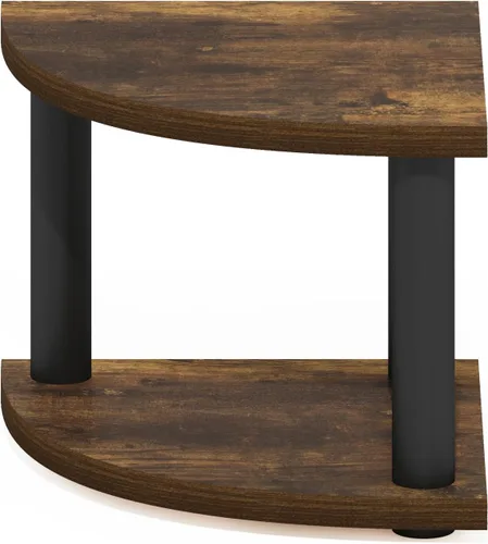 Miniatura 6 de Furinno Turn-N-Tube Organizador de encimera de cocina, estante organizador de encimera de esquina de 2 niveles, estante esquinero, para cocina