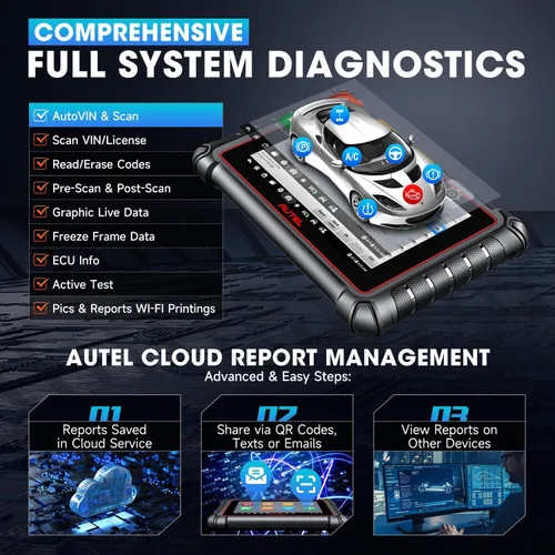 Miniatura 7 de Autel Escáner MaxiPRO MP900-BT: 2026 MP900BT Igual que MS906 PRO MS906 MAX con OE C0ding, 3000+ prueba activa, reinicio de 40+, herramienta