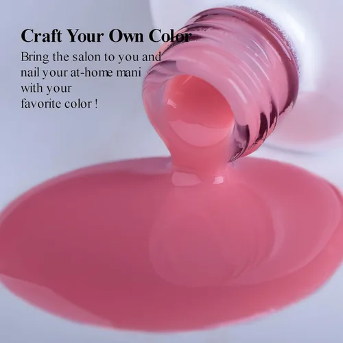 Miniatura 8 de Esmalte de uñas en gel color rosa transparente, 15ml, color rosa translúcido Jelly, esmalte de uñas en gel UV/LED que se absorbe para manicura