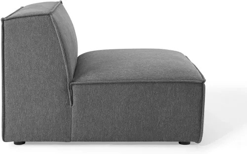 Miniatura 9 de Modway Restore - Sofá seccional tapizado de 5 piezas en color carbón