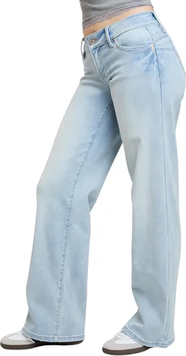 Miniatura 2 de YMI Pantalones de Elastano para Mujer YMI Jeans de Cintura Baja y Pierna Ancha Wannabettabutt