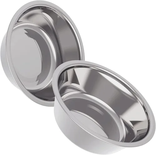 AVERYDAY Juego de tazones para perros de acero inoxidable de 21 onzas, paquete de 2 para soporte de tazones para perros de repuesto, tazones de