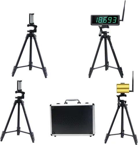 YZ Temporizador láser para sprints, sistema de sprint láser, cronómetro de temporizador láser de pista, entrenamiento de vuelta/velocidad, campo de