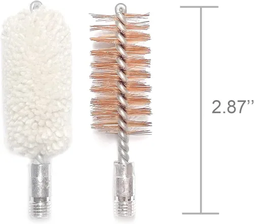 Miniatura 5 de Eamber Paquete de 6 cepillos de agujero/hisopo, cepillos de escopeta/pistola, cepillos de limpieza para trapeador, 22-.223 Cal 0.219 in/357.380.38