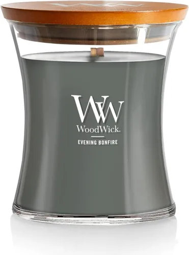 Miniatura 12 de WoodWick Santal Myrrh - Vela grande en frasco con forma de reloj de arena, cera de mezcla de soya prémium, mecha de madera Pluswick Innovation
