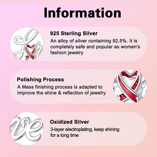 Miniatura 108 de Abalorios de plata de ley 925 con letras de la A ~ Z, para pulseras, collares, Día de San Valentín, Día de la Madre, joyería regalos para mujeres