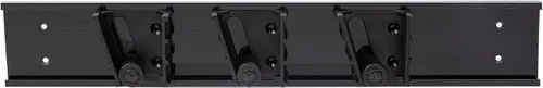 Miniatura 10 de Restaurantware Soporte para trapeador de 17.7 pulgadas, plástico negro, 3 ranuras personalizables, tornillos incluidos