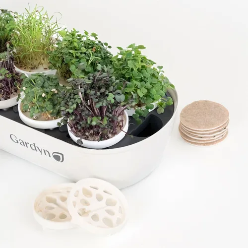 Miniatura 8 de Kit completo de cultivo de microgreens GARDYN - Jardín de hierbas para interiores - Kit de sistema de cultivo hidropónico para interiores, bandeja