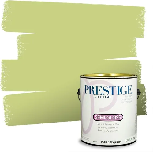 Miniatura 69 de PRESTIGE Pinturas Pintura interior e imprimación en uno, 1 galón, cáscara de huevo, aventura