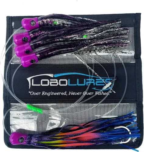 Miniatura 9 de Lobo Lures #207 Skipjack híbrido UV Big Game Trolling Lure - Señuelo para margaritas (8.0 in)