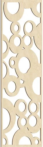 Miniatura 5 de Farwell Paneles de pared decorativos de madera con calado, 13 3/8 pulgadas de ancho x 34 3/8 pulgadas de alto x 1/4 de alto, roble rojo rojo
