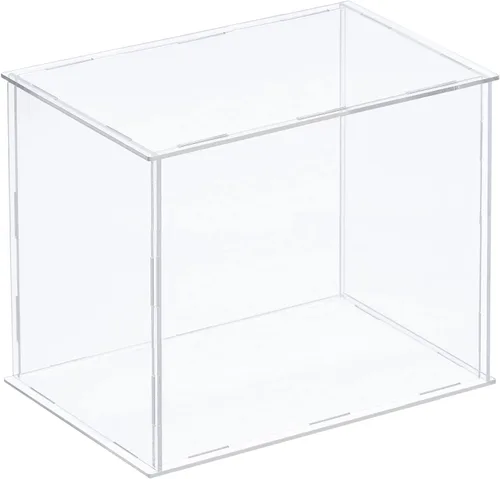 Miniatura 20 de MECCANIXITY Caja plástica de acrílico de la vitrina clara monta el escaparate a prueba de polvo 6.3x4.3x6.1 pulgadas para artículos coleccionables