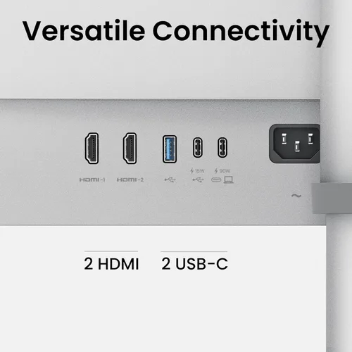 Miniatura 7 de BenQ MA270U Monitor 4K 3840x2160 de 27" para MacBook® Pro/Air, Dual USB-C, entrega de energía de 90 W, combinación de color Mac, concentrador USB