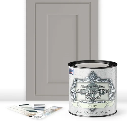 Miniatura 88 de Pintura TODO EN UNO, Abbey (gris cálido), Muestra de 8oz - Pintura duradera para gabinetes y muebles. Imprimación y capa superior incorporadas,