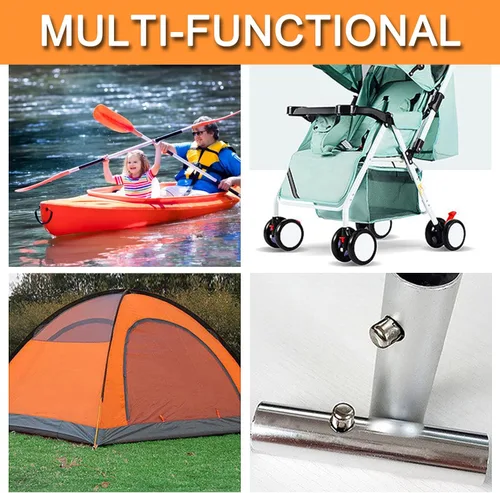 Miniatura 5 de 10 clips de resorte de remo de kayak de acero inoxidable, clip de resorte, clip de resorte de tubo de bloqueo para toldo de camping, tienda