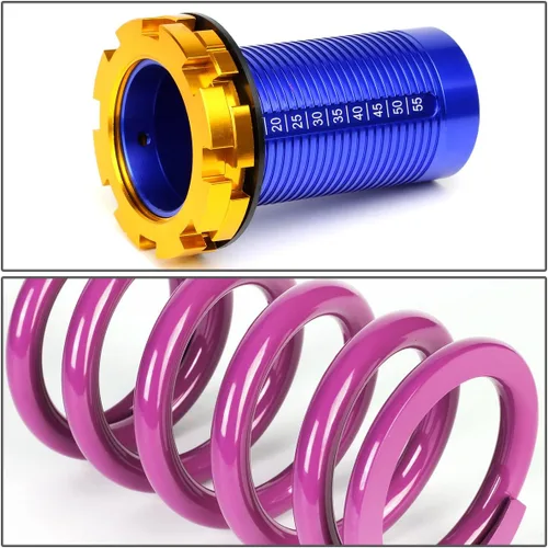 Miniatura 2 de DNA MOTORING Juego de 4 resortes de suspensión compatibles con 88-00 Civic / 93-97 Civic Del Sol / 88-91 CRX / 90-01 Integra, morado