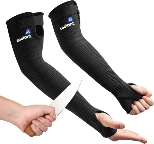 OriStout - Mangas para agricultores resistentes a cortes con agujero para el pulgar, mangas protectoras para brazos, para jardinería, soldadura,