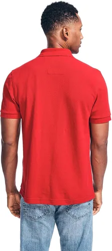Miniatura 4 de Nautica playera polo clásica de mangas cortas, color sólido, para hombre