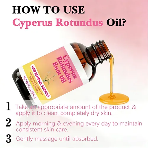Miniatura 2 de Aceite Cyperus Rotundus, fórmula de depilación, cuidado de la inhibición del cabello, sedoso y suave, fórmula natural ideal para hombres y mujeres