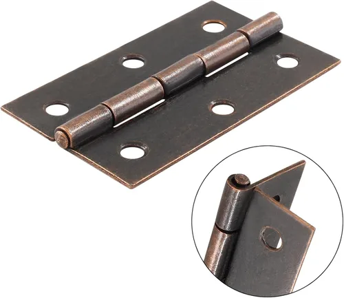 Miniatura 3 de Murtenze Paquete de 12 Bisagras de Puerta de 2.5 Pulgadas, Bisagras de Armario, Bisagras de Bronce Rojo, Bisagras de Cojinete de Bola, Bisagras