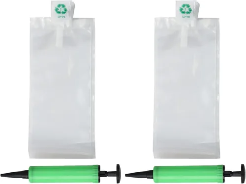 Miniatura 9 de Bolsas de aire de embalaje, Bolsas protectoras inflables de plástico transparente, Bolsas de embalaje inflables de aire, 50 piezas, 4 x 6 pulgadas