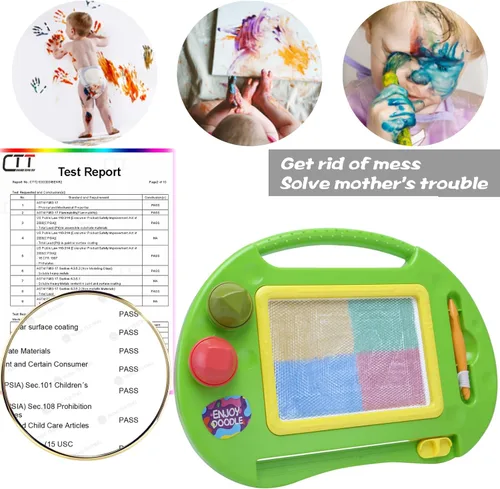 Miniatura 2 de Juguetes para niños pequeños, juguetes para niños de 1 a 2 años, tablero de dibujo magnético, pizarra borrable para niños, juguetes educativos