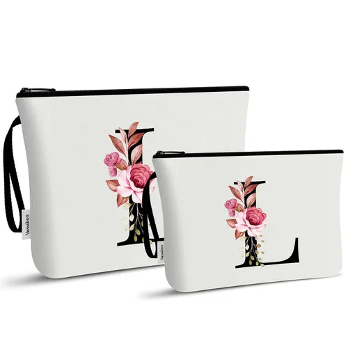 Miniatura 155 de Vavabox A-Z Bolsa de Maquillaje Personalizada, Regalos de Cumpleaños para Mujeres y Mamá, Regalos para la Mejor Amiga, Bolsa de Cosméticos