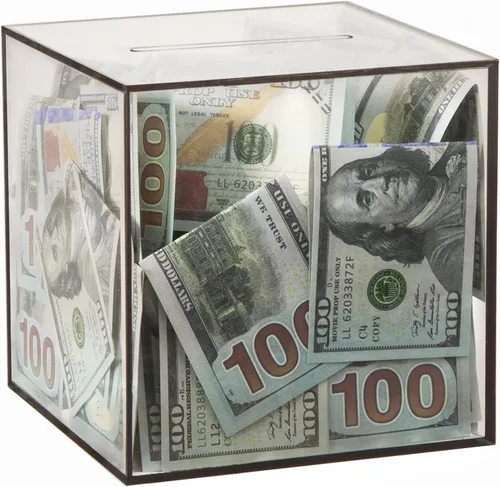 Miniatura 11 de Alcancía transparente para adultos/niños, caja de dinero de acrílico que no se puede abrir para ahorrar dinero en efectivo y monedas, debe romperse
