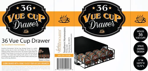 Miniatura 2 de Cajón de almacenamiento de cápsulas Vue - Capacidad para 36 cápsulas de café, compatible con cafeteras Vue, organizador que ahorra espacio