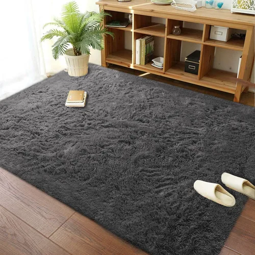 Miniatura 106 de Merelax Alfombra Moderna Suave y Esponjosa Shaggy para Dormitorio Sala de Estar Decoración de Sillas Pequeñas Alfombras Tapetes para Pies Piso, Verde