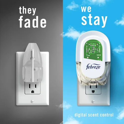 Miniatura 7 de Febreze Fade Defy PLUG - Ambientador antiolor para eliminar olores, Downy April Fresh, Gain Original, Linen & Sky, (3) recargas de aceite perfumado