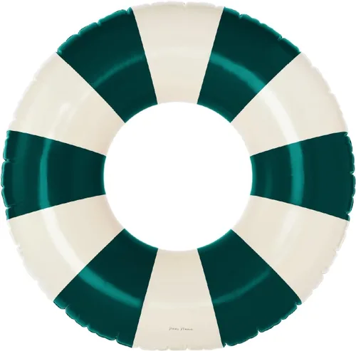 Miniatura 26 de Petites Pommes Flotador de piscina a rayas para niños y niños pequeños, tubo interior duradero, diseño de rayas clásico impreso a mano, dona