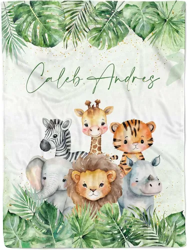Miniatura 12 de MDPrints - Mantas de bebé personalizadas para niños, manta de bebé personalizada con nombre, regalo de guardería para recién nacidos, forro polar