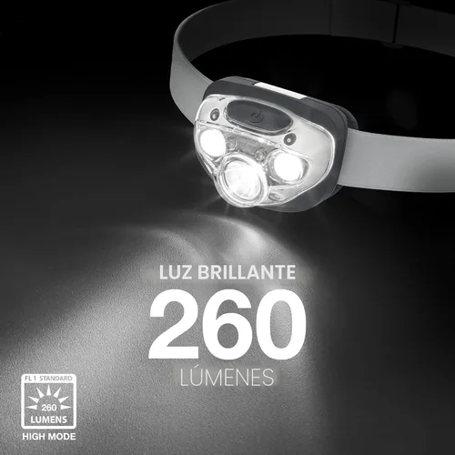 Miniatura 4 de Energizer Linterna frontal LED PRO (paquete de 2), faros resistentes al agua IPX4, luz de cabeza de alto rendimiento para exteriores, camping, Gris