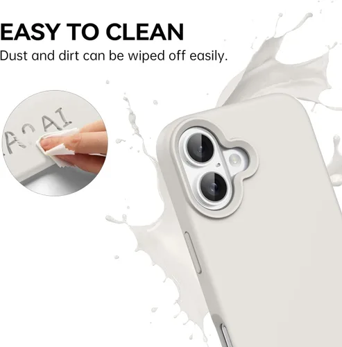 Miniatura 244 de GUAGUA Funda compatible con iPhone 17 Pro Max de 6.9 pulgadas, silicona líquida, goma de gel suave, delgada, forro de microfibra delgada