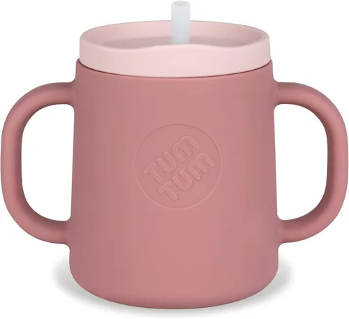 Miniatura 9 de TUM TUM Vaso entrenador de bebé de 3 vías, diseñado con especialista en alimentación, 6.1 fl oz (gris)