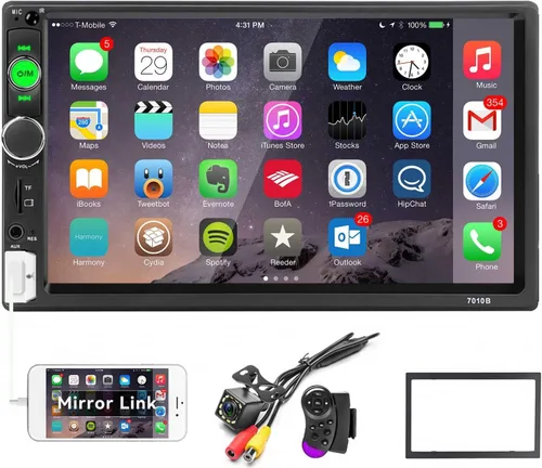 Miniatura 9 de UNITOPSCI Estéreo de auto de doble DIN con Apple CarPlay y Android Auto Bluetooth, pantalla táctil de 7 pulgadas, radio de auto de 2 DIN