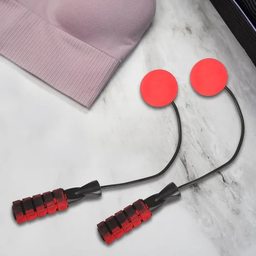 Miniatura 8 de Luxshiny Cordless Jump Rope with Weighted Balls Non-slip Handle Portable Skipping Rope for Fitness Adults Home Workout for Women and Men