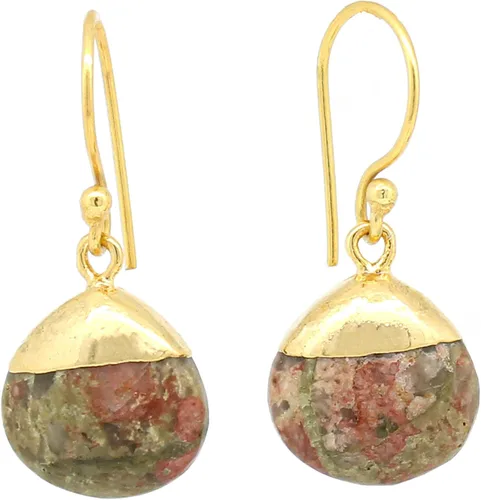 Miniatura 11 de Gempires - Pendiente de gancho de pera natural, pendiente de meditación, joyería hecha a mano, regalo para ella