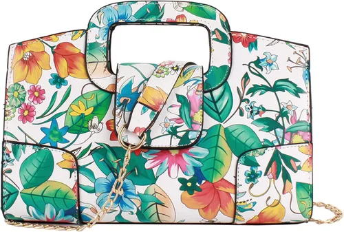 ZLMBAGUS - Bolso de mano para mujer, diseño vintage con solapa y asa, de piel sintética, para llevar al hombro