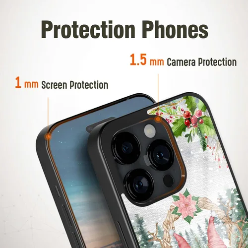 Miniatura 3 de Fundas de teléfono de Navidad para iPhone 7 8 11 12 13 14 15 16 17 Pro Max Plus Mini Xr XSE para Samsung Z Flip 3 4 S21 S22 S23 S24 S25 S26 A03 A13