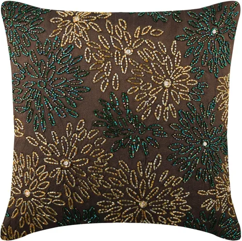 Miniatura 7 de The HomeCentric Fundas de almohada, fundas de cojín decorativas marrones para sofá de 16 x 16 pulgadas (15.7 x 15.7 in), cojines jacquard, 7. Marrón