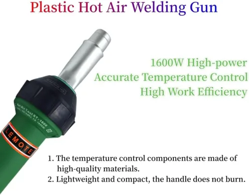 Miniatura 9 de Pistola de aire caliente 110V Antorcha de soldadura 1600W Pistola de calor Soldador de plástico Kits de soldador de techos