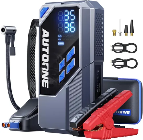 Miniatura 11 de AUTOONE Arrancador de coche de 4000 A, arrancador de batería portátil para coche compacto de hasta 10.0 L de gasolina y 8.0 L de motor diésel
