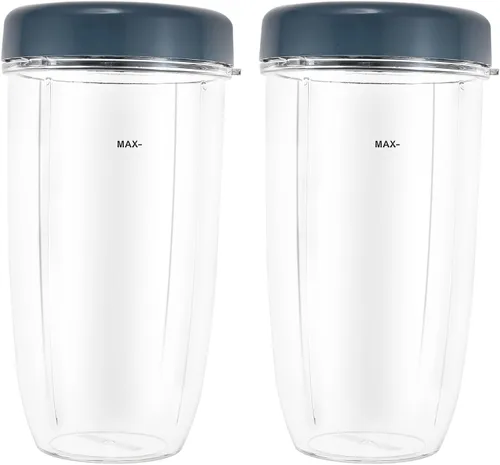 Miniatura 36 de Vasos de licuadora de repuesto para licuadora Nutribullet de 18 onzas con tapa, compatible con Nutribullet 600 W 900 W licuadora exprimidor