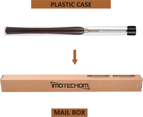 Miniatura 6 de Gubia de Cuenco HSS de 1/2 pulgadas para Torno, Herramientas de Torneado de Madera con Caja de Plástico Redonda y Bolsa Colgante