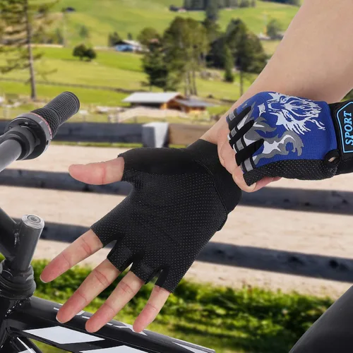 Miniatura 5 de Accmor Kids Fishing Gloves, Kids Sport Gloves, Kids Cycling Gloves, Children Full Finger Gloves for Cycling Camping Fishing Parkour Outdoor Sports