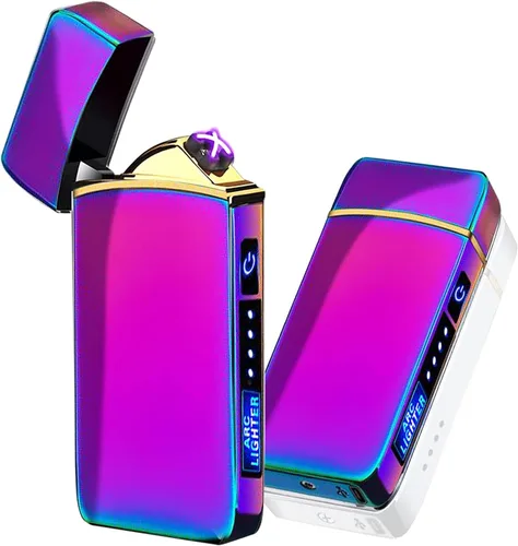 Miniatura 20 de T3-Tiger - Encendedor de arco inteligente, recargable por USB, resistente al viento, sin llama, encendedor de plasma ligero para fuego, barbacoas