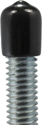 Miniatura 3 de Prescott Plastics Tapones de plástico flexibles de 1/2" (12.7 mm) de diámetro exterior, tapas redondas de tubo de metal negro, inserciones fuertes