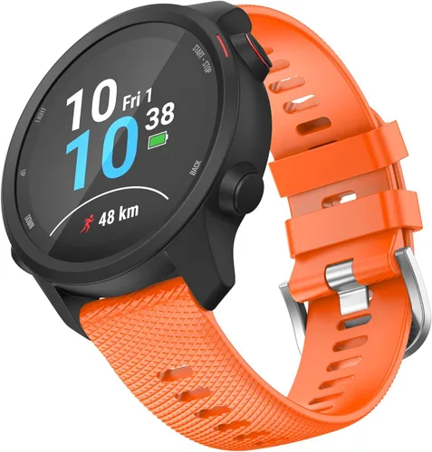 Miniatura 8 de OVERSTEP Compatible con Garmin Venu 2 Plus, Venu SQ Band, correa de muñeca de 0.787 pulgadas, correa de silicona suave impermeable de liberación